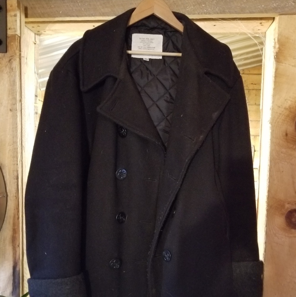 U.S. Navy Issue Customized Pea Coat Sz 50
